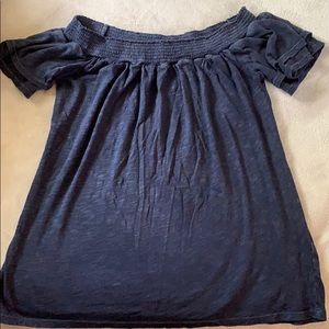 Navy off the shoulder top